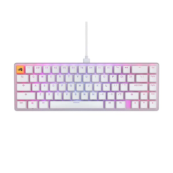 Bàn phím cơ Glorious GMMK 2 Compact White 65% Pre-built Glorious Fox Switch