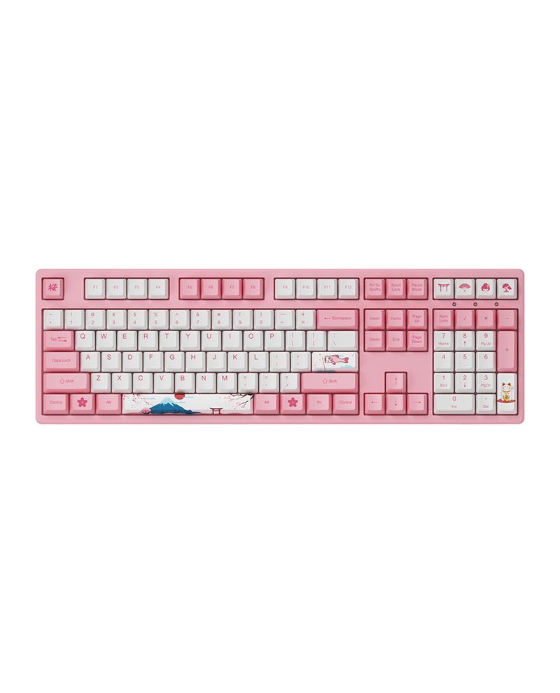 Bàn Phím Cơ Akko 3108 Rf World Tour Tokyo Akko V3 Cream Yellow Switch