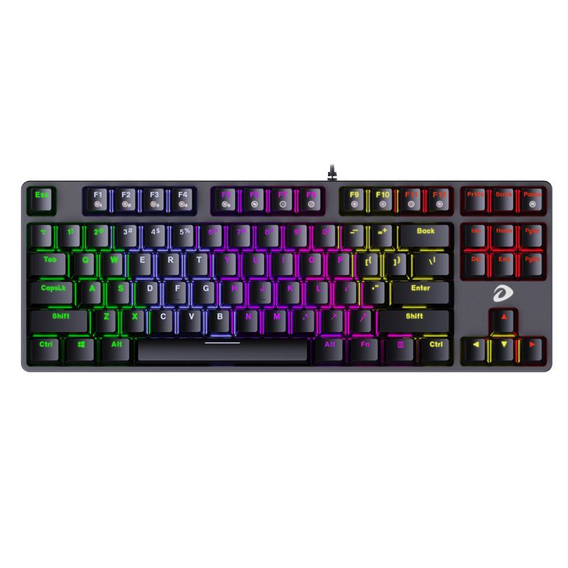 Bàn Phím Gaming Dareu Ek87 - Black Multi - Led Brown Switch