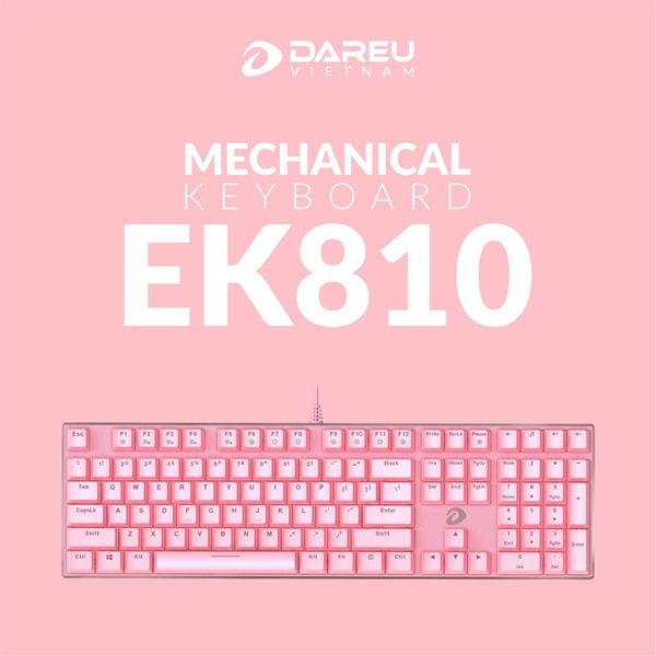  Bàn phím cơ DareU EK810 Queen Blue Switch 