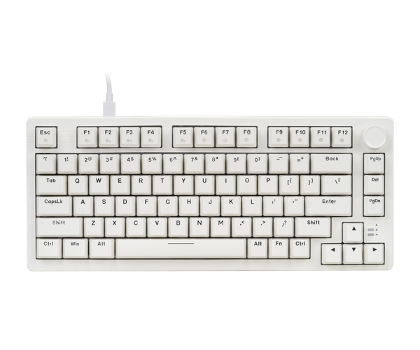 Bàn phím cơ DareU EK75 Full White Firefly switch