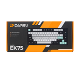  Bàn phím cơ DareU EK75 White Black Firefly switch 