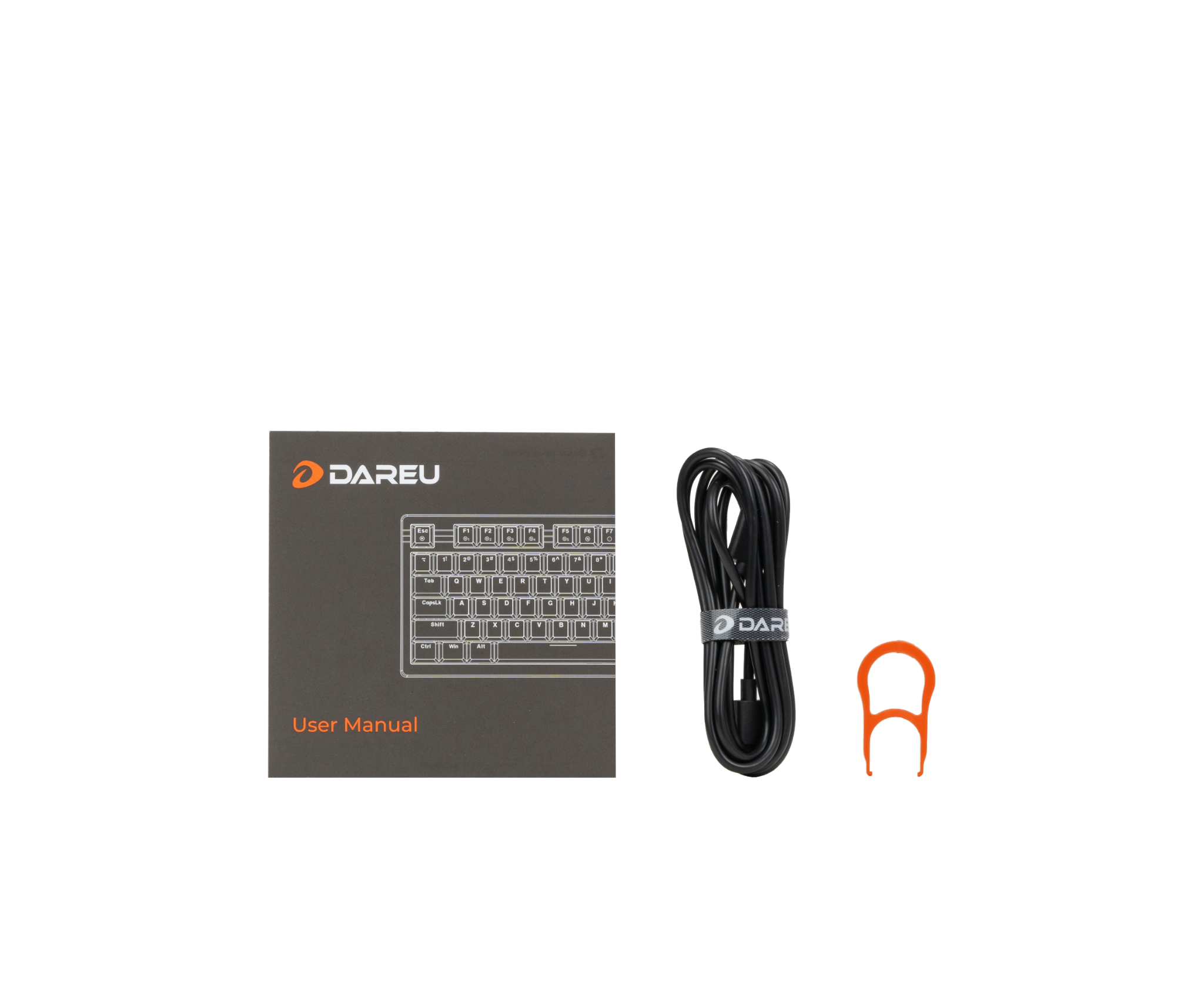  Bàn phím cơ DareU EK75 White Black Firefly switch 