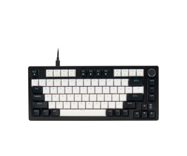 Bàn phím cơ DareU EK75 White Black Firefly switch