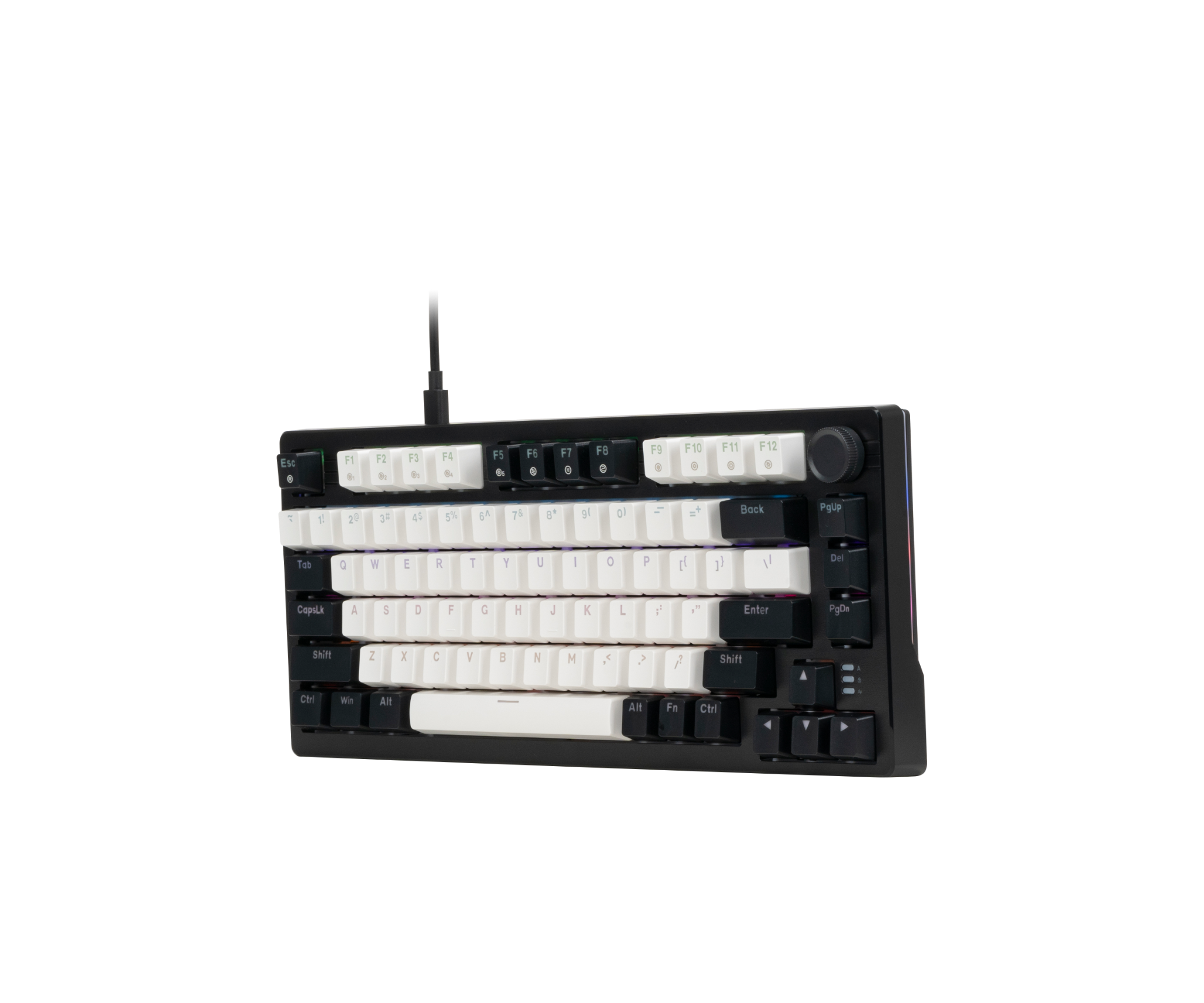  Bàn phím cơ DareU EK75 White Black Firefly switch 