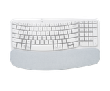  Bàn phím Logitech không dây Wave Keys Ergonomic Trắng 