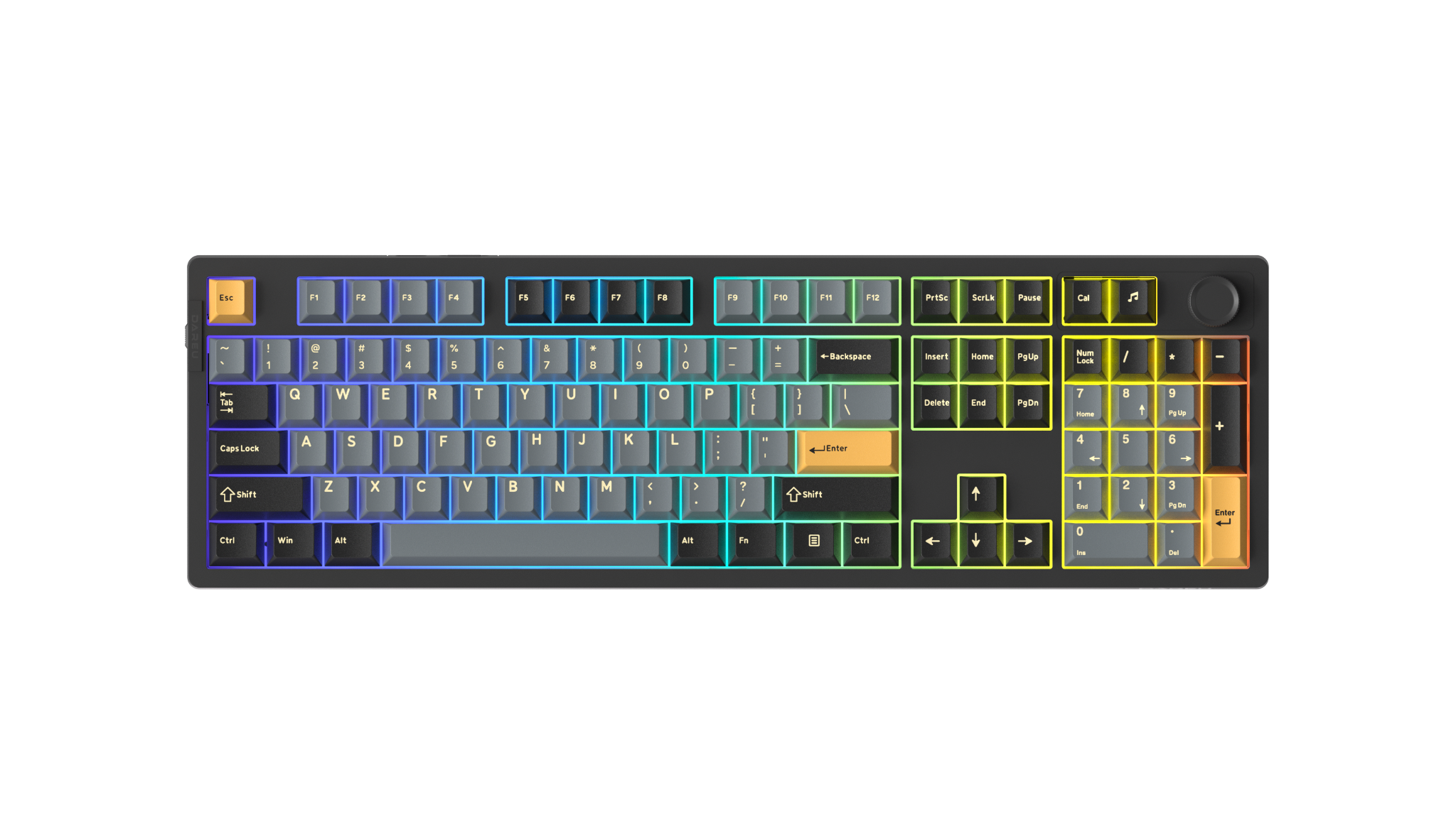 Bàn phím cơ gaming DareU EK106 Pro Black Golden Cloud switch