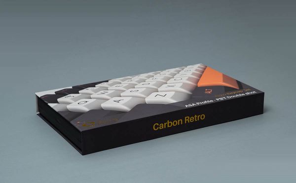 AKKO Keycap set – Carbon Retro (PBT Double-Shot/ASA profile/158 nút) 