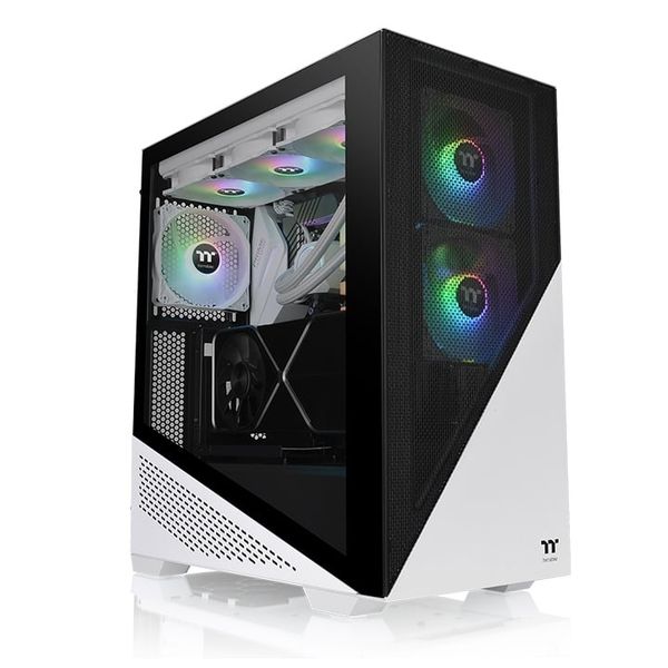 Vỏ máy tính Thermaltake Divider 370 TG Snow ARGB Mid Tower