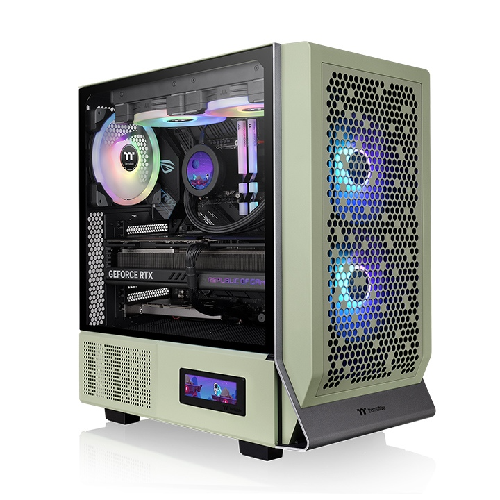 Vỏ Máy Tính Thermaltake Ceres 300 Tg Argb Matcha Green - Mid Tower