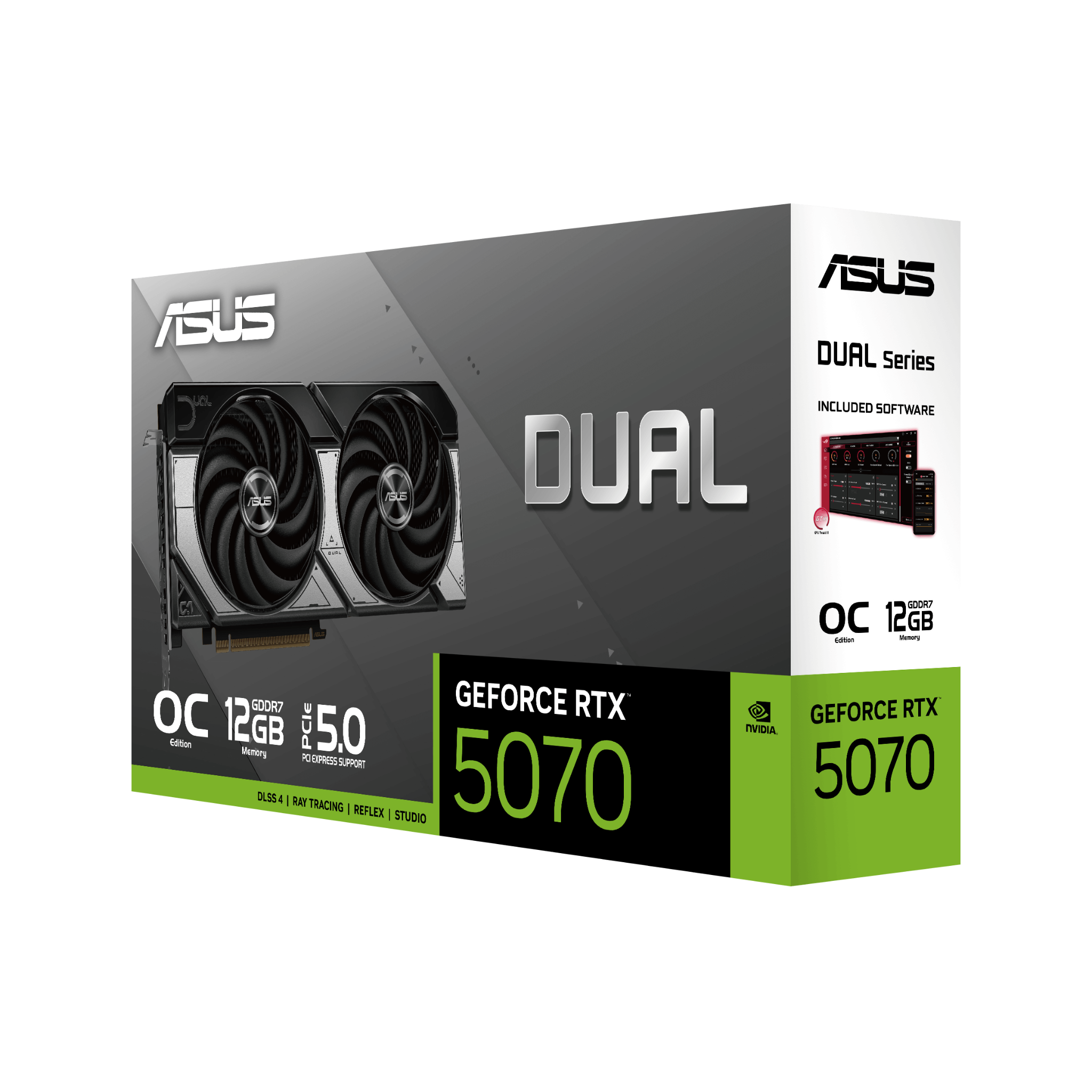  Card màn hình ASUS Dual GeForce RTX 5070 12GB GDDR7 OC Edition 
