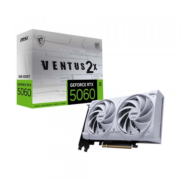 Card màn hình MSI GeForce RTX 5060 Ventus 2X OC White 8GB