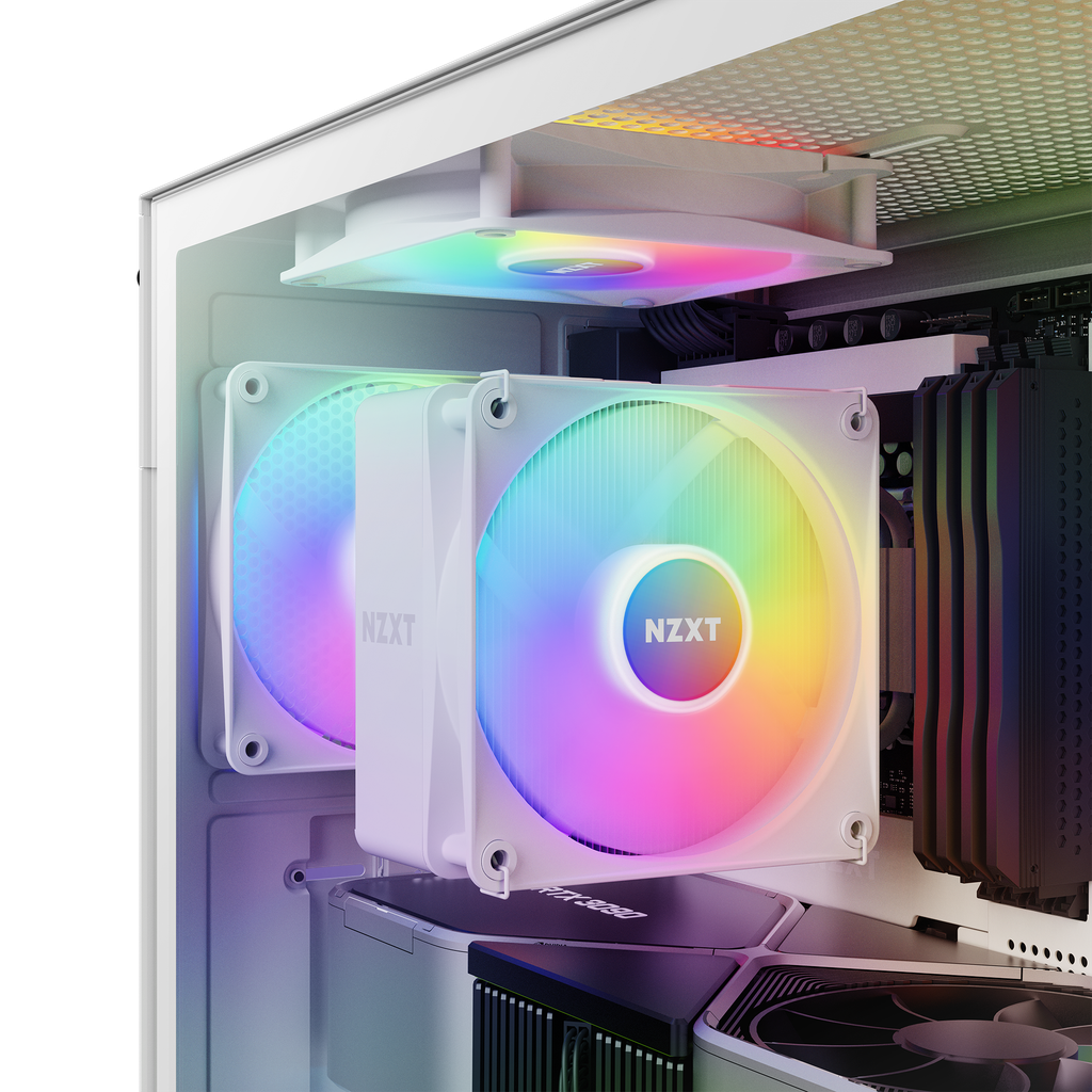 Vỏ máy tính NZXT H5 Flow White RGB chính hãng