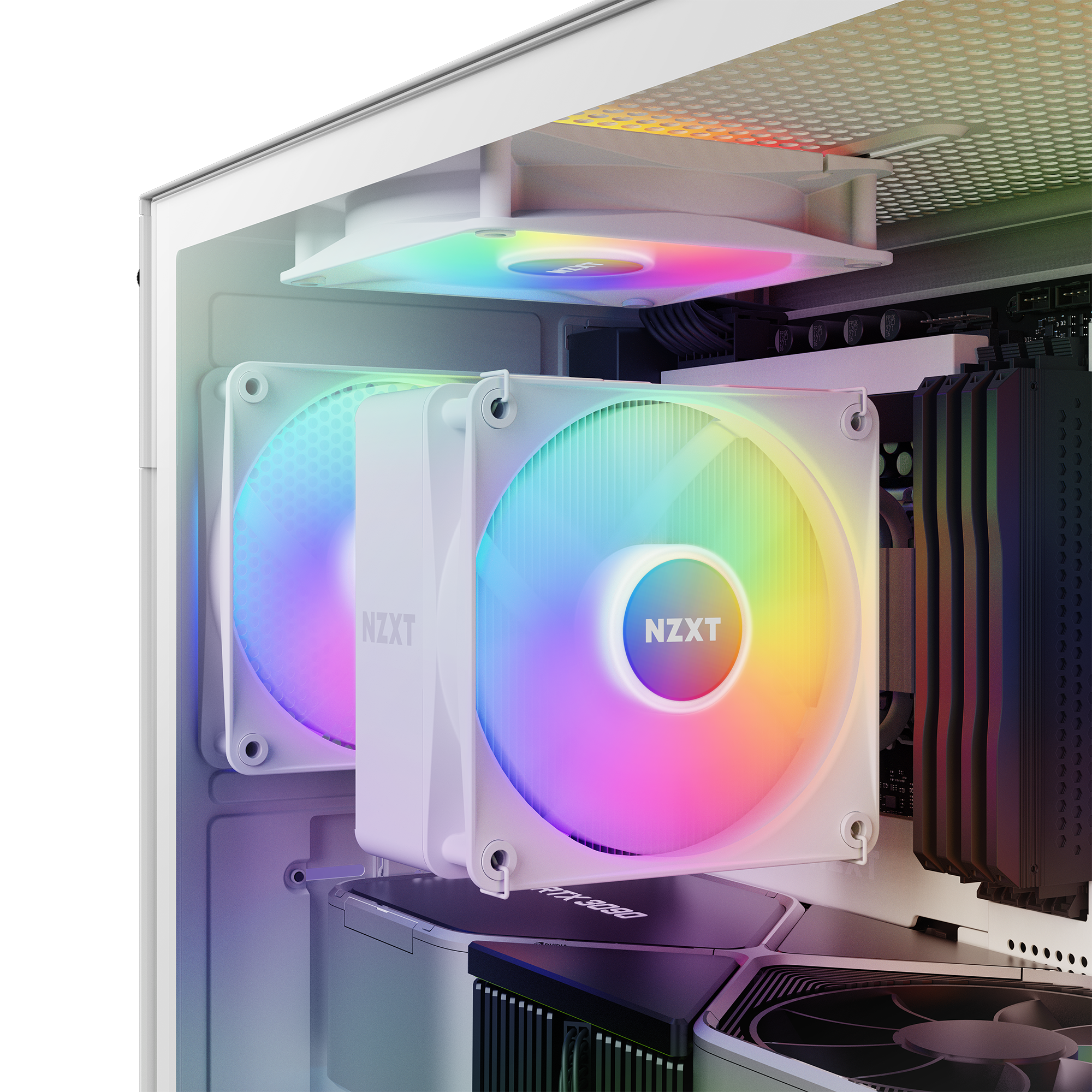  Vỏ máy tính NZXT H5 Flow White RGB (C-H51FW-R1) 