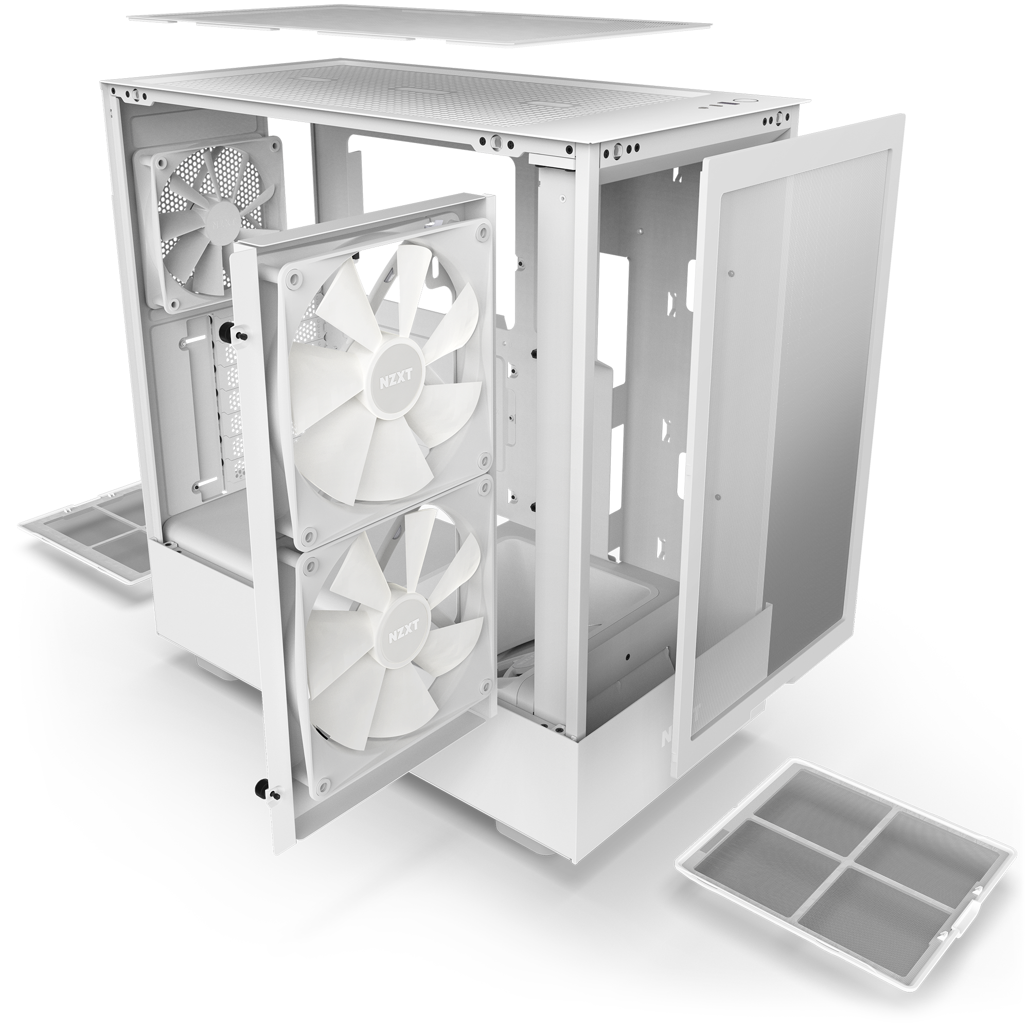  Vỏ máy tính NZXT H5 Flow White RGB (C-H51FW-R1) 