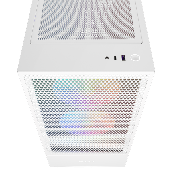  Vỏ máy tính NZXT H5 Flow White RGB 