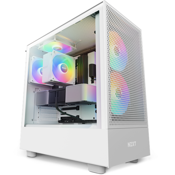 Vỏ máy tính NZXT H5 Flow White RGB