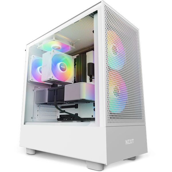  Vỏ máy tính NZXT H5 Flow White RGB 