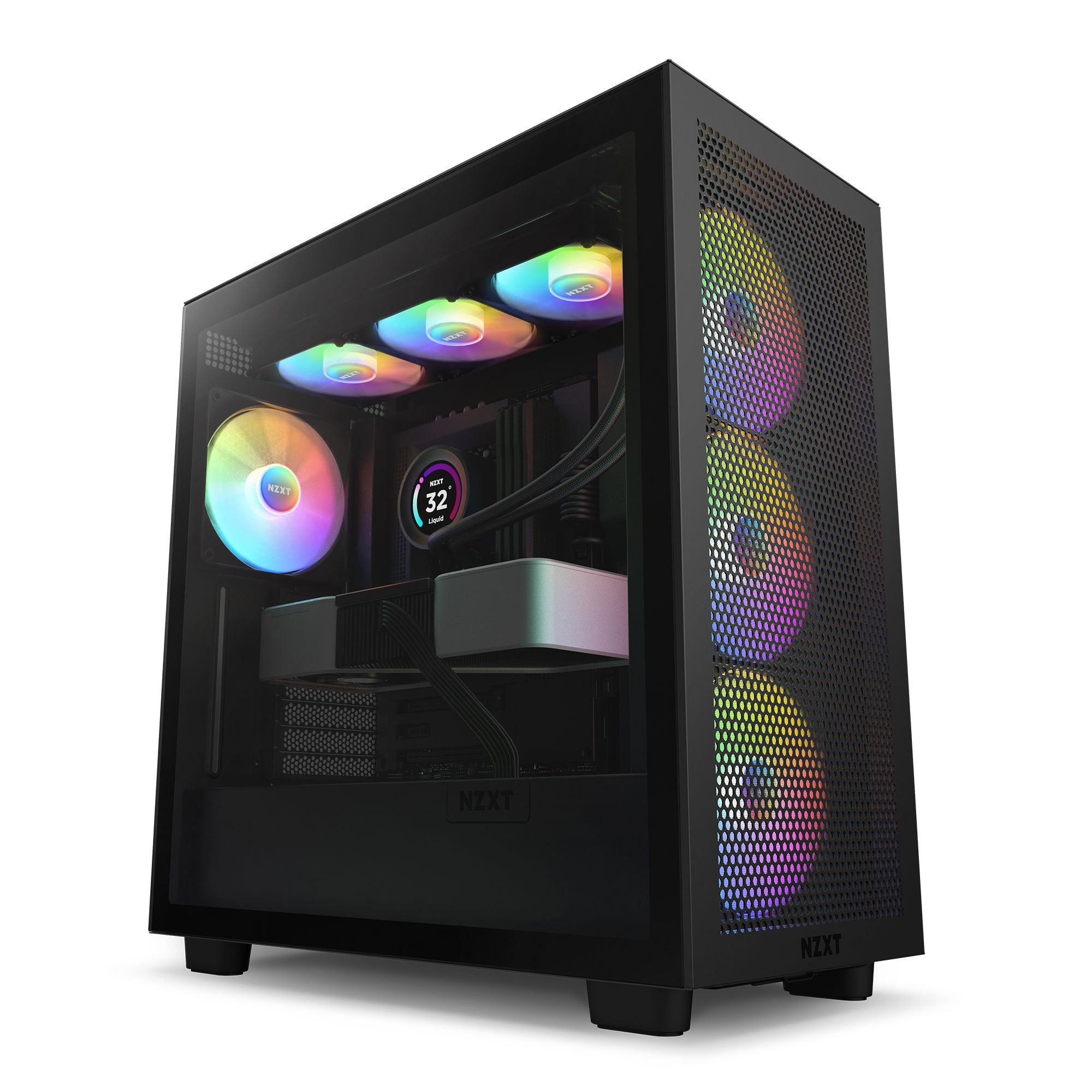 Vỏ Máy Tính Nzxt H7 Flow Black Rgb