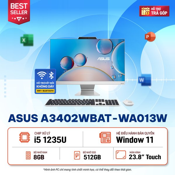  Máy tính để bàn All In One văn phòng ASUS TOUCH A3402WBAT-WA013W 