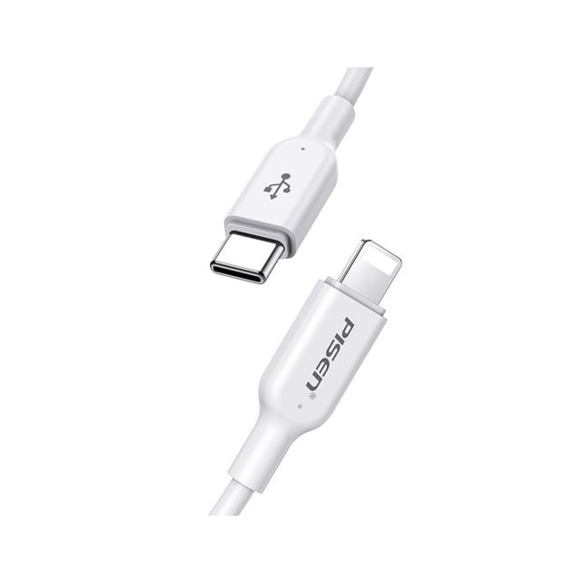 Cáp Pisen Quick Lightning & Type - C 3A (Type - C To Lightning ) - Cl - Pd - 1000 White
