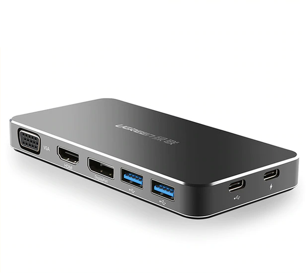  UGreen USB-C to VGA + HDMI + DP + 2*USB3.0 + Type C(PD) Converter  - CM120 