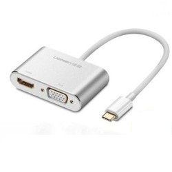  UGreen USB-C to HDMI+VGA Converter Aluminum case - CM162 