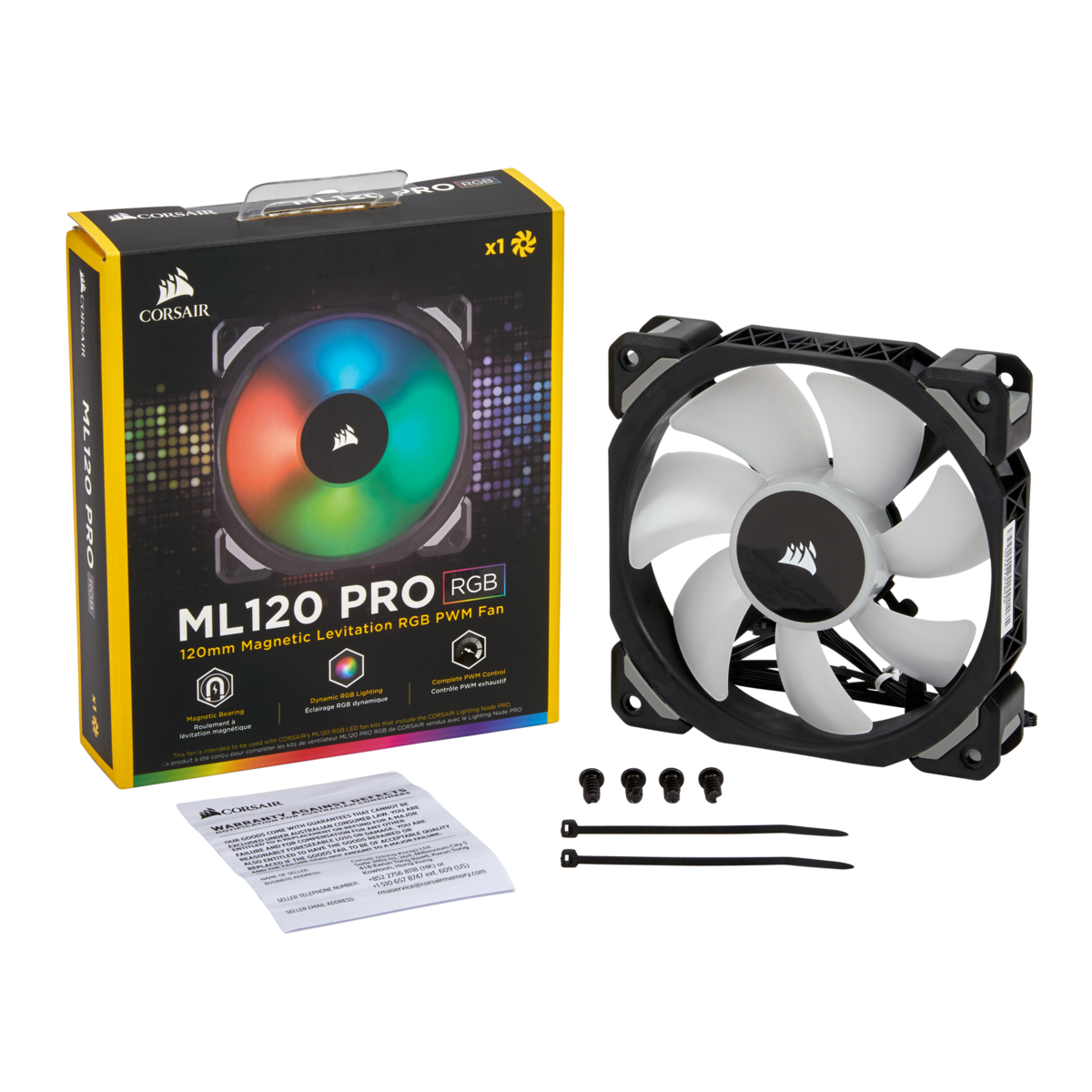  Quạt Corsair ML120 Pro RGB( KIT 1 Quạt RGB) 
