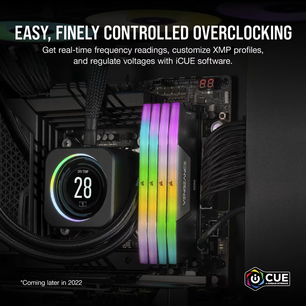 Ram Corsair Vengeance RGB 128GB (2x64GB) 6400 DDR5