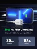  Củ sạc Ugreen Type C PD 20W Mini CD241 