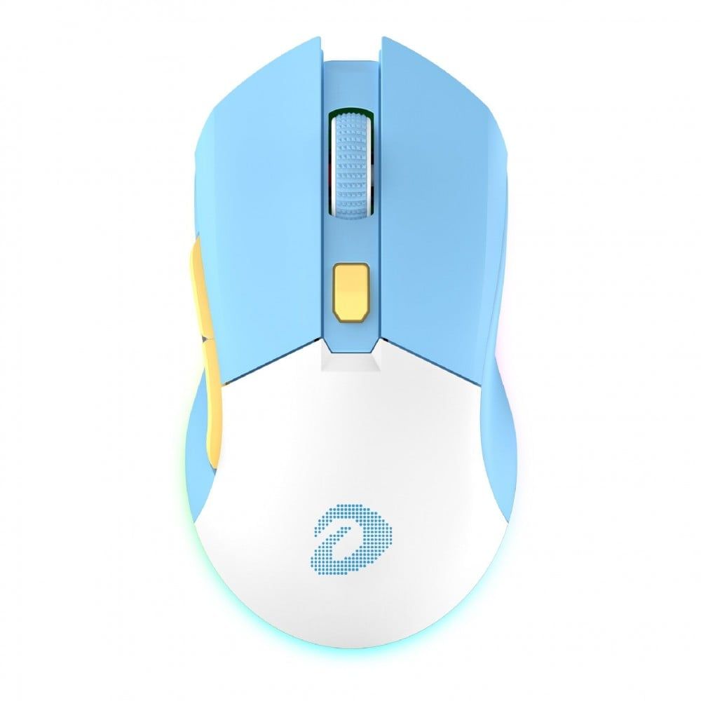 Chuột Dareu Em901X Rgb Superlight Wireless White Blue
