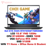  Laptop gaming Dell G15 5525 R7H165W11GR3060 