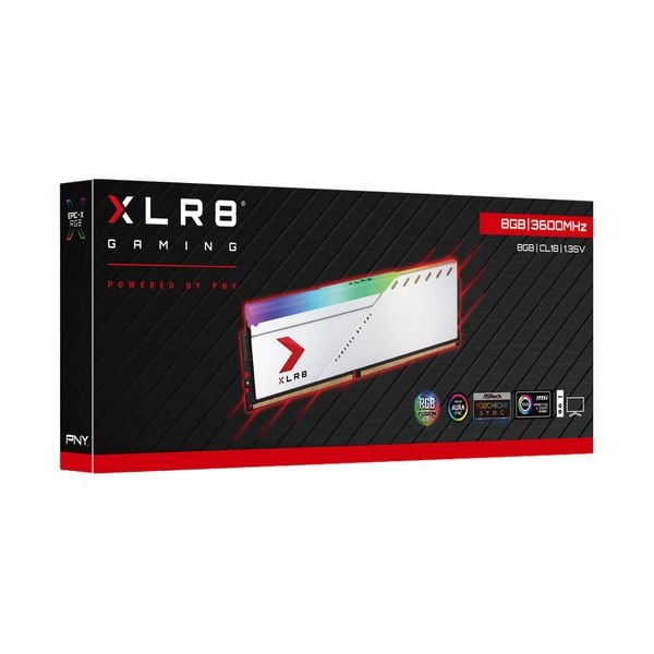  Ram PNY XLR8 Silver 1x8GB 3200 RGB 