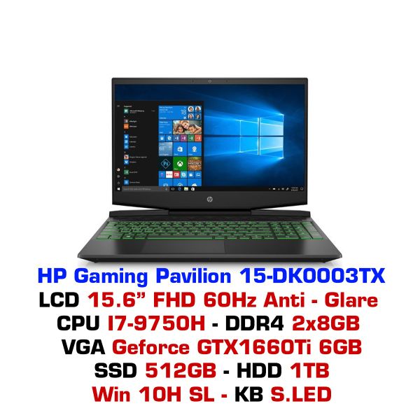  HP Pavilion Gaming 15 dk0003TX  7HR34PA 