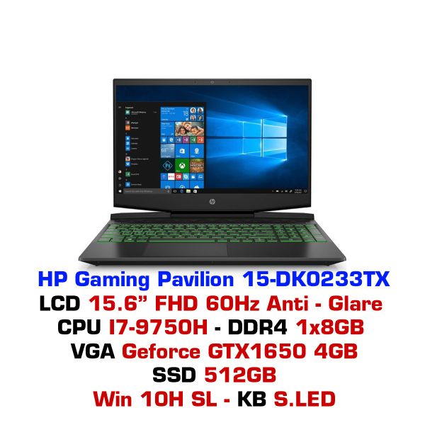  HP Gaming Pavilion-15 dk0233TX 8DS86PA 