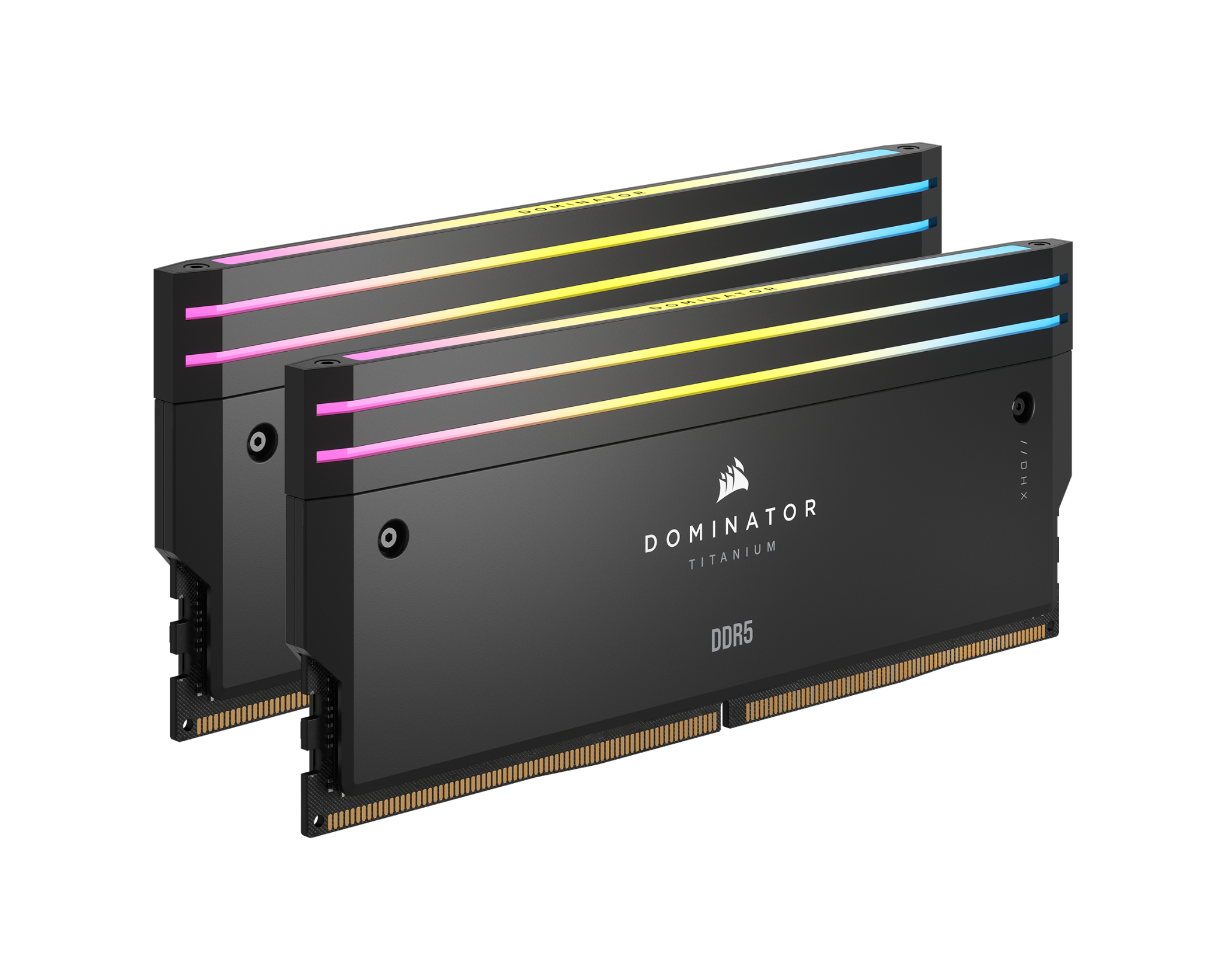 Ram Corsair Dominator Titanium Black 32Gb (2X16Gb) Rgb 6000 Ddr5 (Cmp32Gx5M2B6000C30)