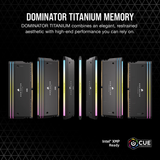  RAM Corsair Dominator Titanium Black 64GB (2x32GB) RGB 6600 DDR5 (CMP64GX5M2X6600C32) 