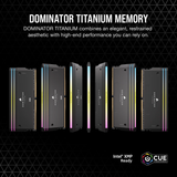  RAM Corsair Dominator Titanium Black 64GB (2x32GB) RGB 6000 DDR5 (CMP64GX5M2B6000C30) 