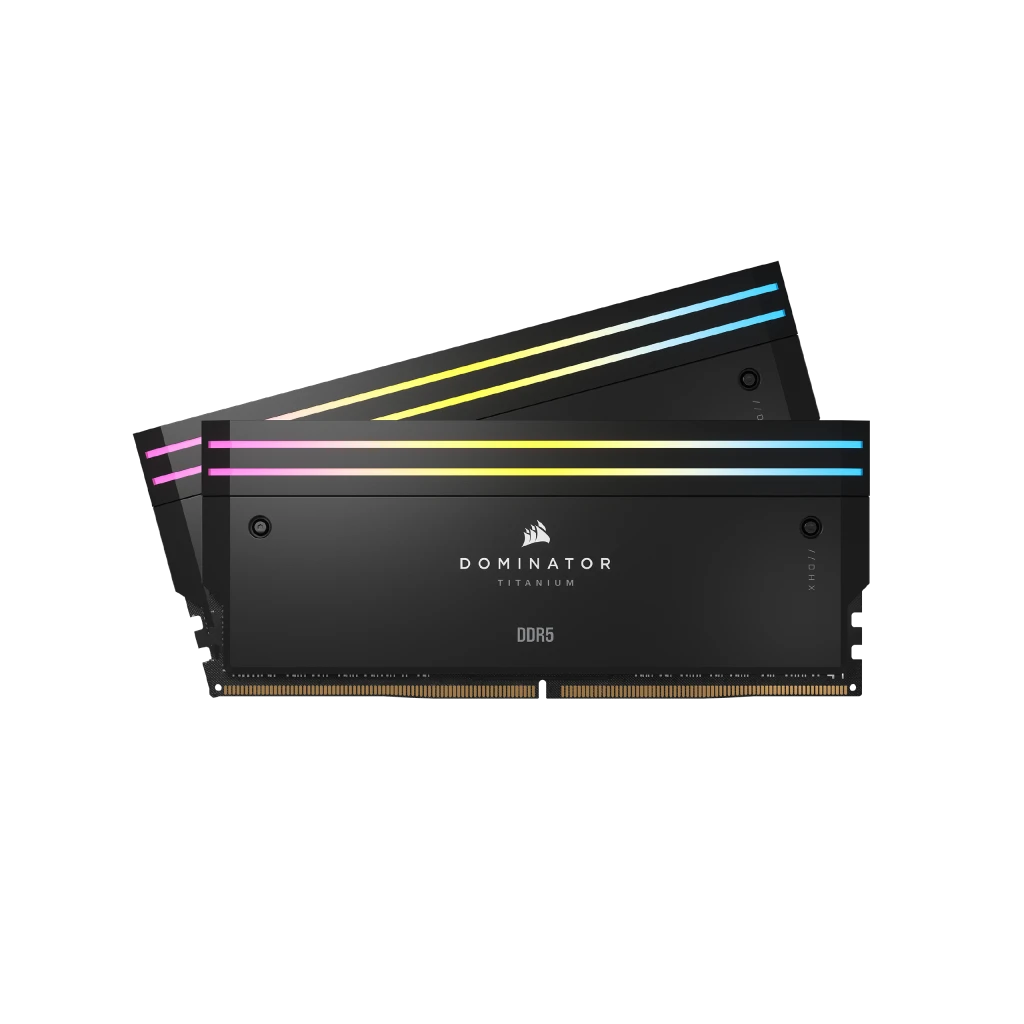 Ram Corsair Dominator Titanium Black 64Gb (2X32Gb) Rgb 6000 Ddr5 (Cmp64Gx5M2B6000C30)