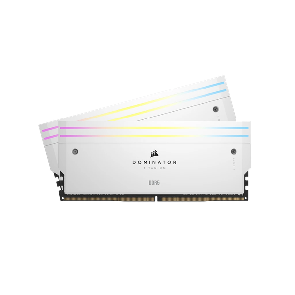 RAM Corsair Dominator Titanium White 64GB (2x32GB) RGB 6600 DDR5 (CMP64GX5M2X6600C32W)