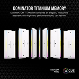  RAM Corsair Dominator Titanium White 96GB (2x48GB) RGB 6600 DDR5 (CMP96GX5M2B6600C32W) 