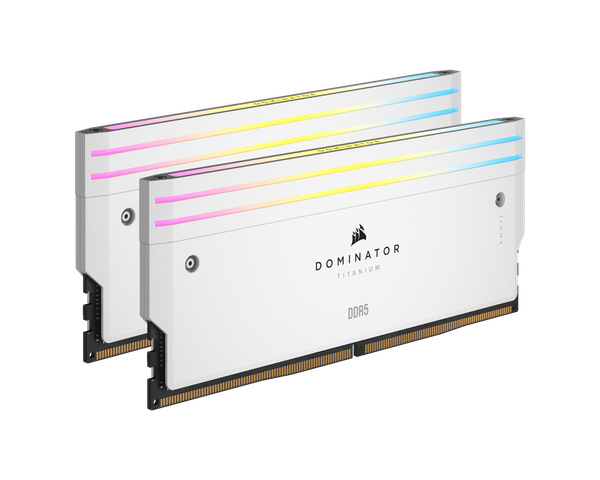 RAM Corsair Dominator Titanium White 32GB (2x16GB) RGB 6000 DDR5 (CMP32GX5M2B6000C30W)