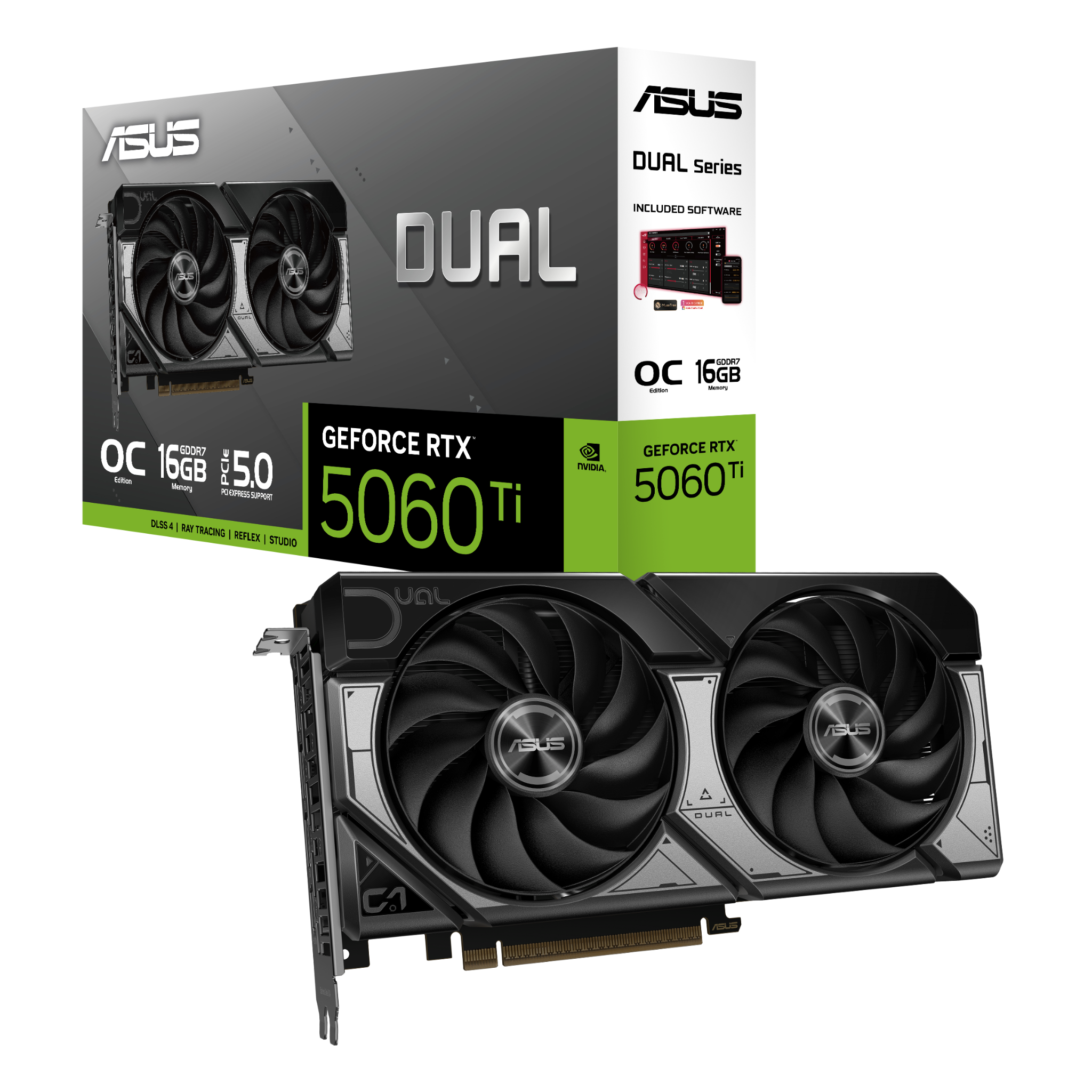 Card màn hình Asus GeForce RTX 5060 Ti DUAL OC 16GB
