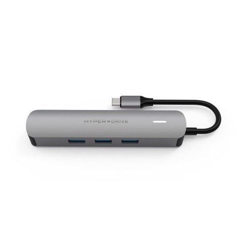  Cổng chuyển Hyperdrive HDMI 4K 6 in 1 USB-C Hub Gray (HD233B) 