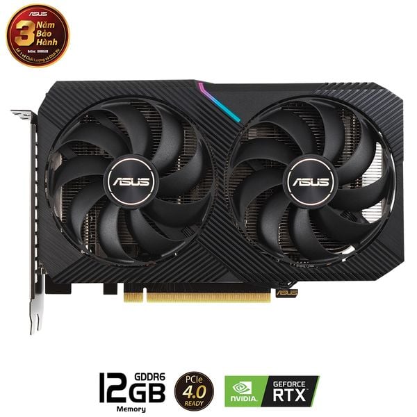  Card màn hình ASUS Dual GeForce RTX 3060 12GB V2 (DUAL-RTX3060-12G-V2) 