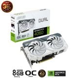  Card màn hình ASUS Dual GeForce RTX 4060 WHITE OC Edition 8GB (DUAL-RTX4060-O8G-WHITE) 