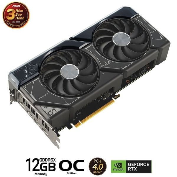  Card màn hình ASUS Dual GeForce RTX 4070 SUPER OC Edition 12GB GDDR6X (DUAL-RTX4070S-O12G) 