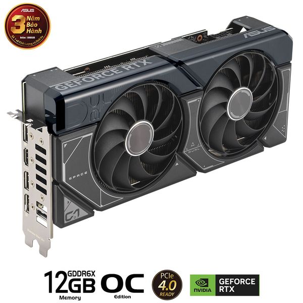  Card màn hình ASUS Dual GeForce RTX 4070 SUPER OC Edition 12GB GDDR6X (DUAL-RTX4070S-O12G) 