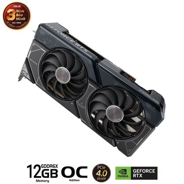  Card màn hình ASUS Dual GeForce RTX 4070 SUPER OC Edition 12GB GDDR6X (DUAL-RTX4070S-O12G) 