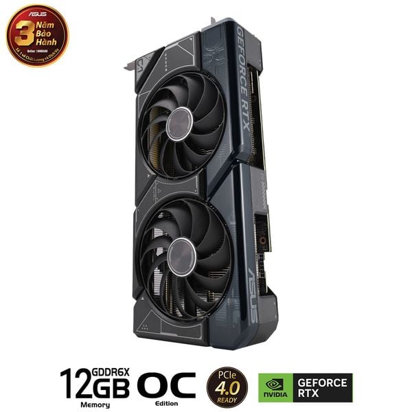  Card màn hình ASUS Dual GeForce RTX 4070 SUPER OC Edition 12GB GDDR6X (DUAL-RTX4070S-O12G) 